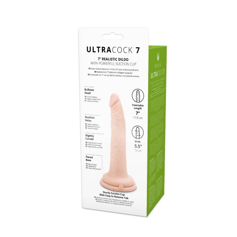 Gruby żylasty penis realistyczny przyssawka 18 cm